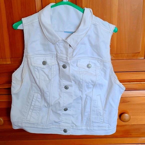 Old Navy | Tops | White Jean Vest 